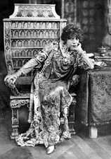 French Tragic Actress Sarah Bernhardt Wearing Costume 1923 Movie OLD PHOTO picture