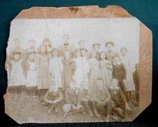 1892 antique PHOTO TOUGHKENAMON pa SCHOOL CHILDREN 1/2 african american boy picture