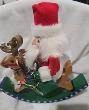 Vintage 1999 Nutcracker Village Old World Rocking Santa Christmas Decor #940019 picture
