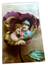 VINTAGE FRENCH NEW YEARS CARD BONNE ANNEE 31 DECEMBER 1916 picture