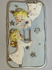 Vintage 1956 Yona Original Angel Ceramic Light Switch Cover Wall Plate Rare picture