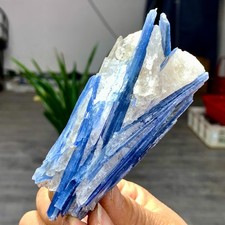 154G Rare Natural beautiful Blue KYANITE with Quartz Crystal Specimen Rough picture