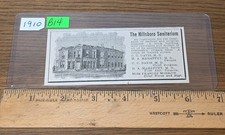 Antique 1910 Hillsboro Texas Sanitarium Insane Asylum Picture Doctor Print AD picture