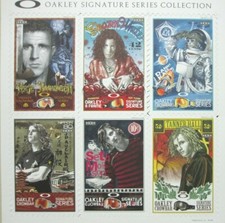 OAKLEY 2008 Sig Series 6 card set snowboard ski display New Old Stock Flawless picture