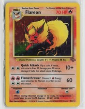 Flareon (3) Holo Rare Unlimited Holo JU 03/64 LP picture