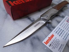 Kershaw Enhance Assisted Open Pocket Knife 8Cr13MoV Fancy Wood Folder 1419 New picture
