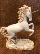 LENNOX Princeton Gallery Porcelain Unicorn Sculpture (CA) - A Rainbow Wish picture