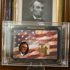 2025 A Word From POTUS Presidential Archive FDR PLATE MATCHED🔥 1/1 🔥 CASE HIT picture