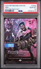 2025 RIFTBOUND: LEAGUE OF LEGENDS OGN-ORIGINS ARCANE BOX SET JINX - REBEL PSA 10 picture