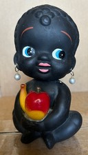 Vintage Kenmar Black Americana Ceramic Bobblehead Coin Bank picture