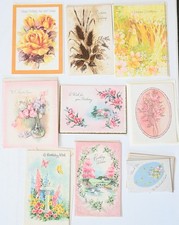 Mixed Lot of 15 VTG Greeting Card w/envelopes Lot Coronation Coronet & more picture