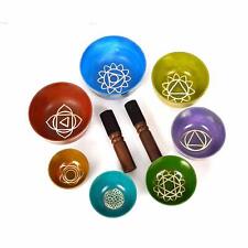 Singing bowl set of 7 - Handcrafted Tibetan Bowls for seven chakra healing yoga picture