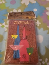 Early 60's Vintage 12 Party Cocktails Invitations Cards Envelopes MCM picture