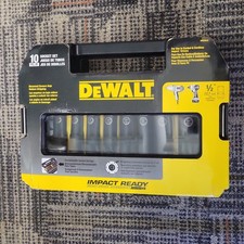Impact Socket Set 1/2 Drive, 10 Piece 1/4