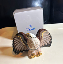 De Rosa Eagle Bird Figurine Wings Spread Display Collectible with Box picture