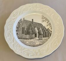 Adam Antique Steubenville St Paul’s Church Marion Maryland 10” Plate Ivory Black picture