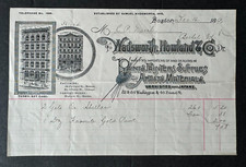 Vintage 1890 Billhead Boston MA Wadsworth Howland & Co Paints Artists Materials picture