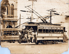 CUBA CUBAN STREETCAR TRANVIA OLD HAVANA PORTRAIT 1940s ORIG PHOTO MA94 picture
