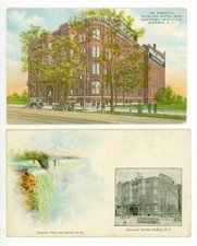 2 Dr Pierce's Invalids Hotel Buffalo NY Postcards 663 Main St Dated 1923 & 1915 picture