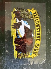 Vintage Yellowstone Park Wyoming Transparent Decal picture