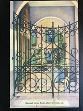 Vintage Postcard 1942 Spanish Arms Patio New Orleans Louisiana picture