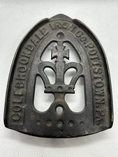 Antique Colebrookdale Cast Iron Co Iron Trivet Pottstown PA Vintage Advertising picture