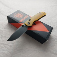 Vosteed Marten Top Linerlock Amber Ultem Folding 154CM Pocket Knife A1607 picture