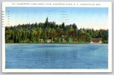 Portland Vintage New York Postcard RAQUETTE LAKE Girls Club Adirondack 1946 picture