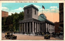 1920s King's Chapel Boston Mass Postcard New England News Co picture