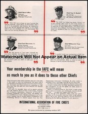1957 Chief Steve Adley Pittsburgh Pa Fire IAFC Photograph Print 8.5x11
