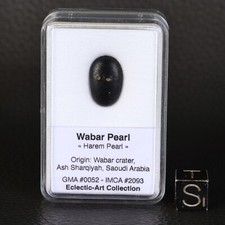 Tektite Meteorite Impact Wabar Pearl 0.77 g Saudi Arabia picture