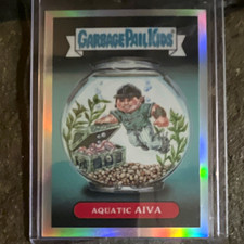 Topps 2026 Garbage Pail Kids Chrome Aquatic Aiva #10 Refractor Card picture