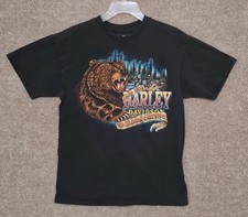 Vintage Harley Davidson T-shirt Men’s MD San Mateo Bear The Strong Survive picture