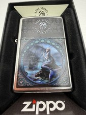 2026 Anne Stokes Mermaid & Ship Chrome Zippo Lighter NEW 47576 picture