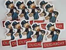 Oligarchy Stickers 10 PACK LOT Jimmy Dore Inspired  picture