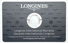 BLANK Longines International Warranty Certificate Guarantee OEM Authentic picture