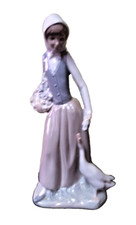 Nao by Lladro Porcelain Figurine 'Girl with Goose