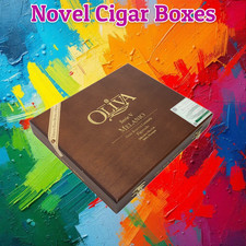 Oliva Serie V Melanio Figurado Empty Wooden Cigar Box 9x8x1.5 picture
