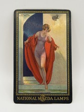 1927 National Mazda Lamps Calendar Card Hayden Art James Clark Co Louisville KY picture