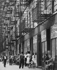 Street in Spanish East Harlem New York City circa 1960 Historic 1960s Old Photo picture