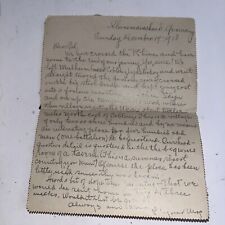 Antique December 1918 WWI Letter Home From Kleinmaischeid Germany - Coming Home? picture
