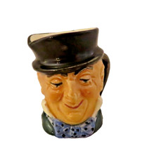 Toby Jug Mug Royal Doulton Micawber Creamer Pitcher Vintage Mini 2.5 inch picture