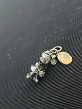 Vintage Sterling Silver 925 DISNEY Minnie Mouse 3D Necklace Pendant Charm 2.83g picture