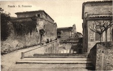 Fiesole Italy San Francesco Postcard Antique Tuscany Architecture picture