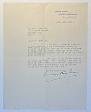 LAURENCE OLIVER BRITISH AUTHOR - MONKS STAITH PRINCES RISBOROUGH - 1931 LETTER picture