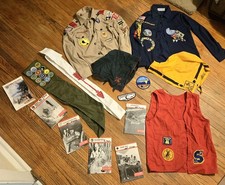 BSA Uniform & Book Lot Troop 270 Order of Arrow Sash 12 Merit Badges Handbooks picture