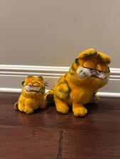 Vintage 1981 -Garfield Stuffed Plush Jim Davis Lit - Original Dakin Tag picture