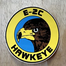 Vtg  Grumman E-2C Hawkeye Sticker Decal US Navy Aircraft Carrier Early Warning picture