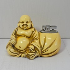 Vintage 1950s Prince BC Hotei God Table Lighter Celluloid Laughing Buddha Japan picture
