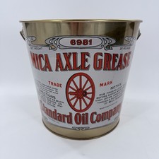 Standard Oil Company 25# Mica Axle Grease Bucket 6981 Excellent picture